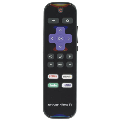 Sharp LC-RCRUS-21 ROKU TV Remote Control | 2020 | Netflix | ESPN+ | Hulu | Roku Channel - LCRCRUS21
