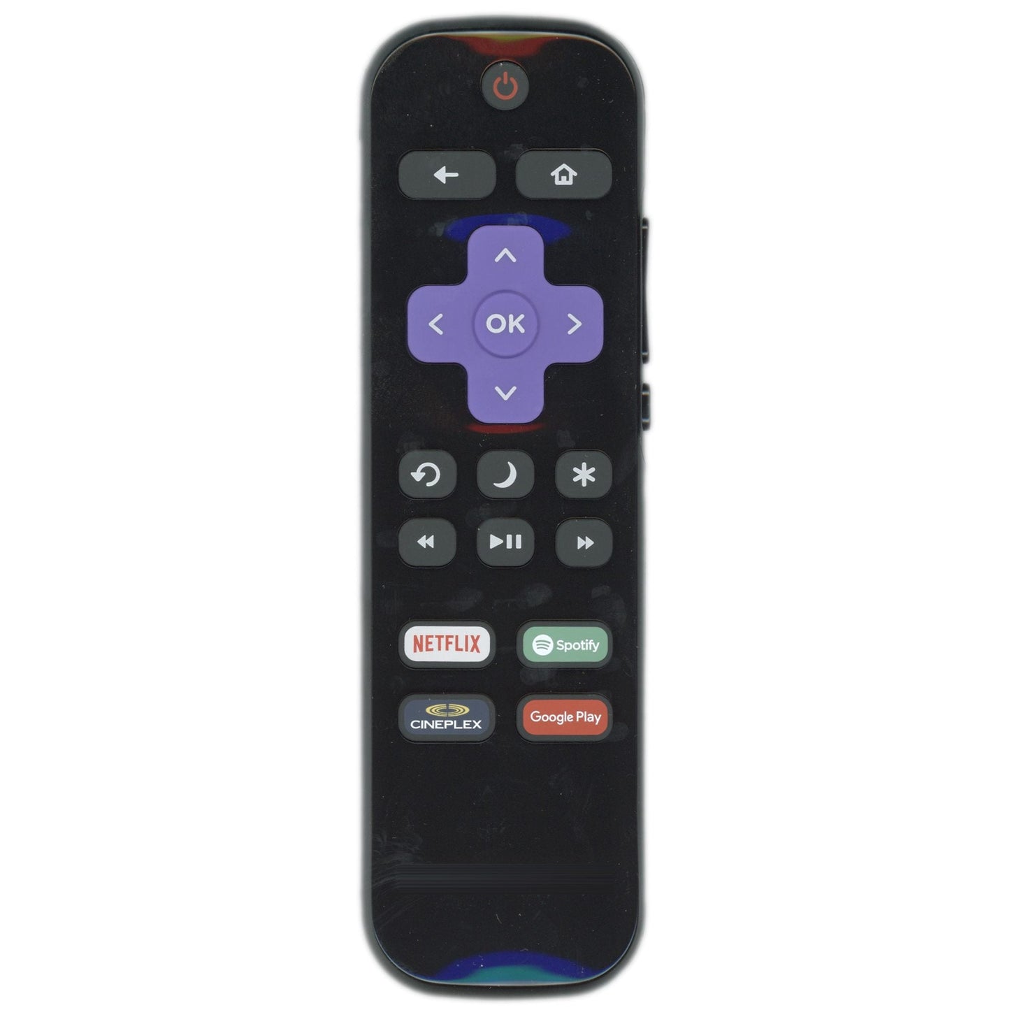 Sharp LC-RCRUDCA-18 Roku TV Remote Control | Canada | 2018 | Netflix | Spotify | CinePlex | Google Play - LCRCRUDCA18