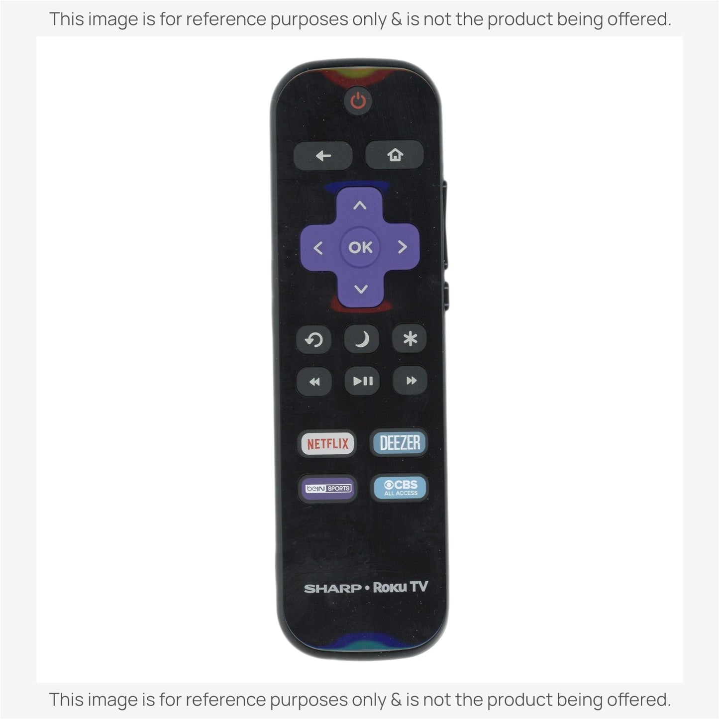 Substitute for Sharp LC-RCRUDCA-20A ROKU TV Remote Control LCRCRUDCA20A [RRLC16]