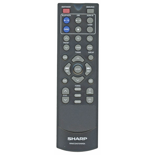 Sharp RRMCGA370AWSA Audio Remote Control