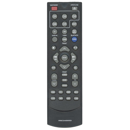 Sharp RRMCGA409AWSA Micro Component System Audio Remote Control | IR - RRMCGA409AWSA