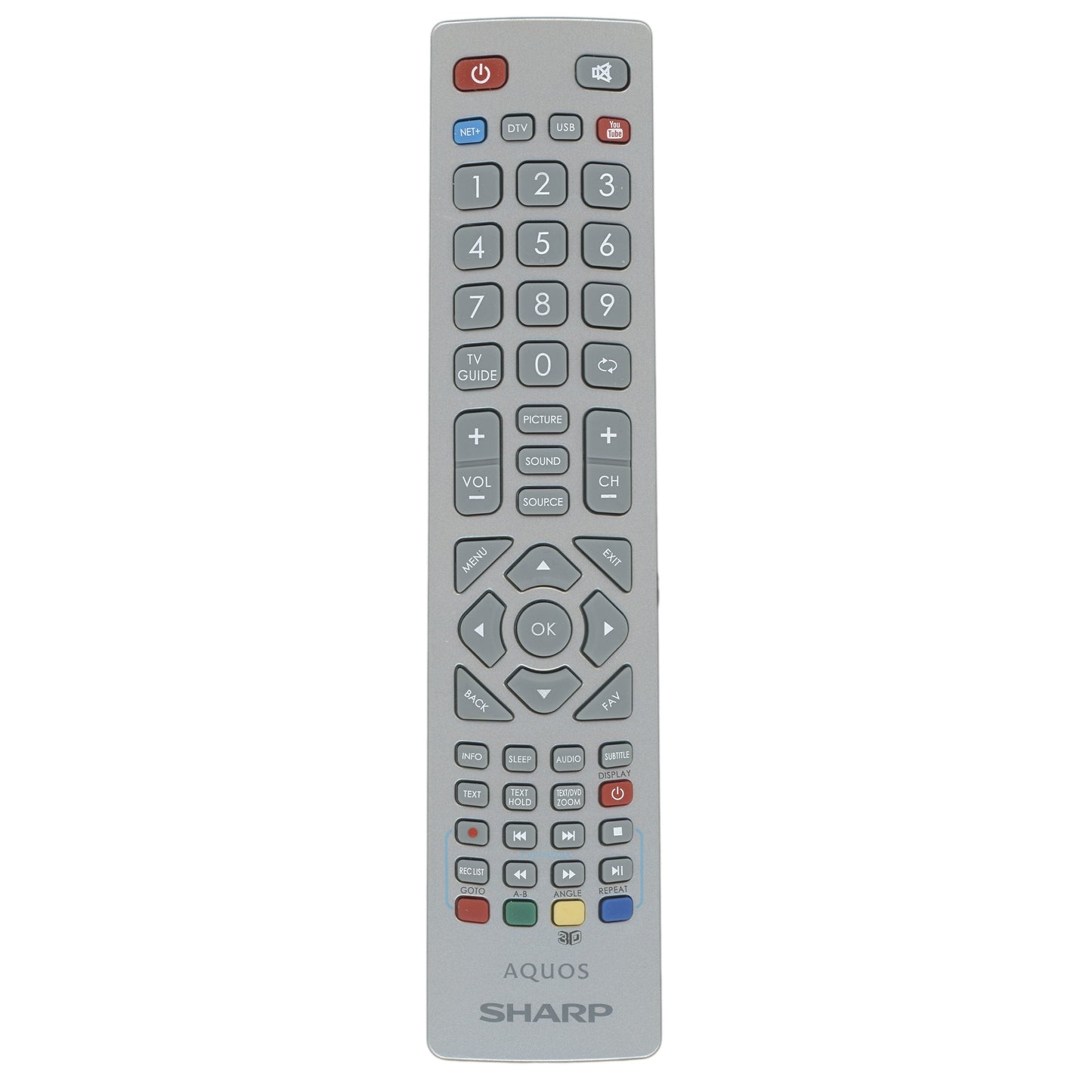 Sharp SHWRMC0112 TV Remote Control