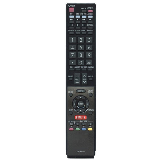 Sharp GB118WJSA Aquos Smart TV Remote Control | NETFLIX | IR - RRMCGB118WJSA