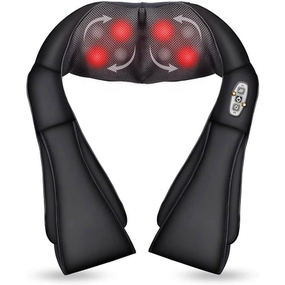 Shiatsu Neck and Shoulder Massager - 4D Back Massager with Heat