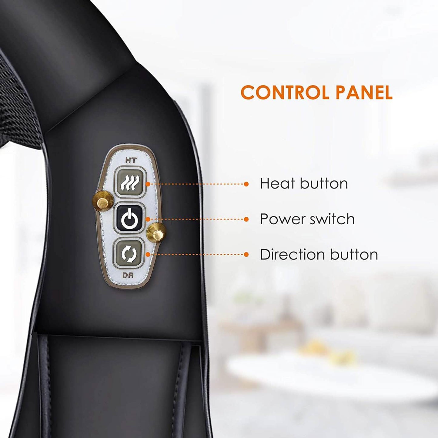 Shiatsu Neck and Shoulder Massager - 4D Back Massager with Heat