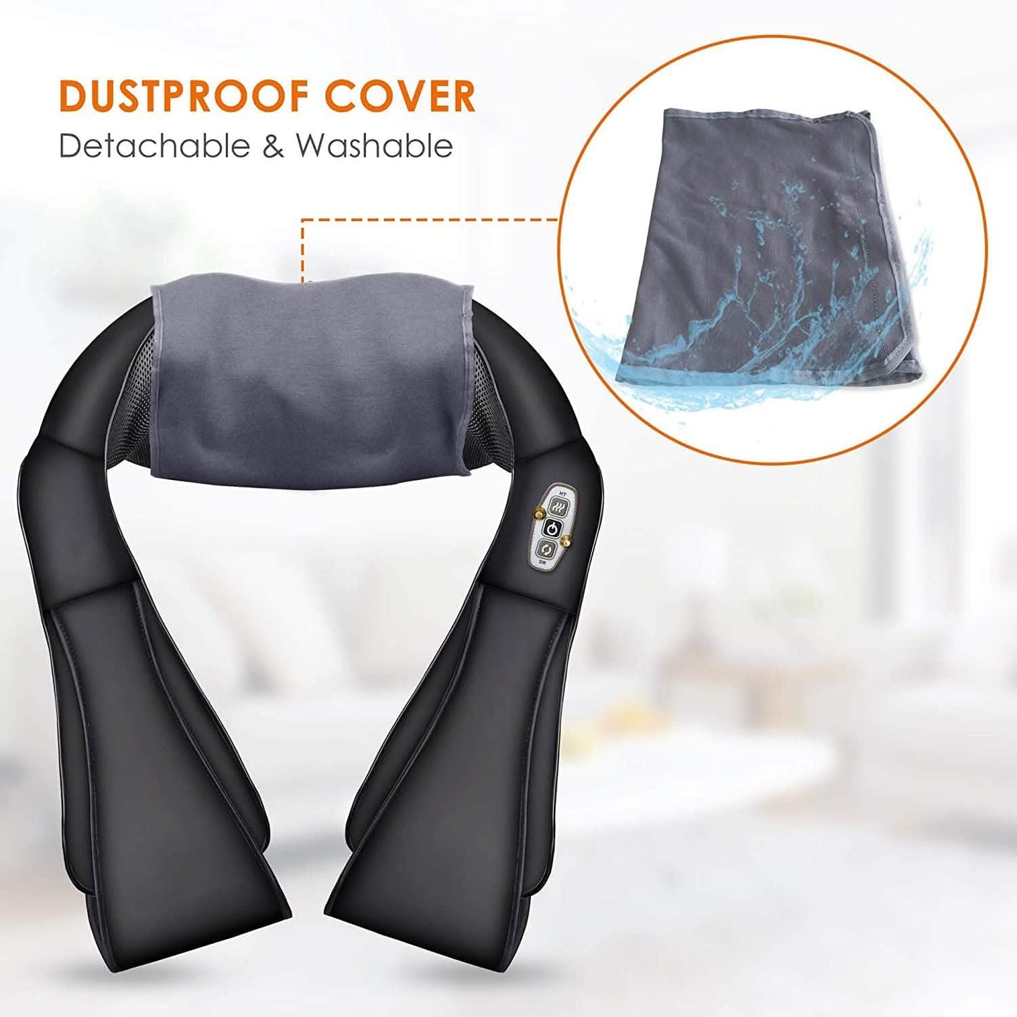 Shiatsu Neck and Shoulder Massager - 4D Back Massager with Heat