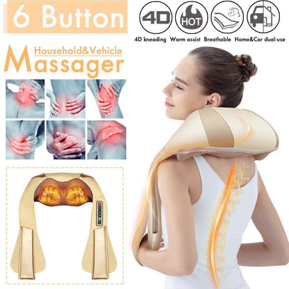 Shiatsu Neck Back Massager Shoulder Massager with Heat