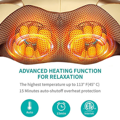 Shiatsu Neck Back Massager Shoulder Massager with Heat