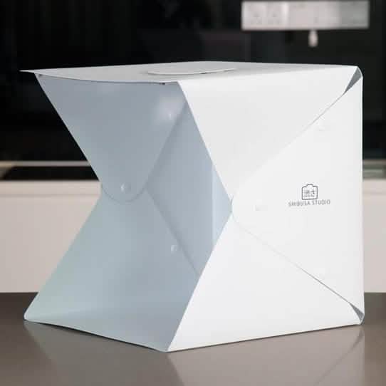 Shibusa Folding Photo Studio Kit Box with 2 LED Light Strips