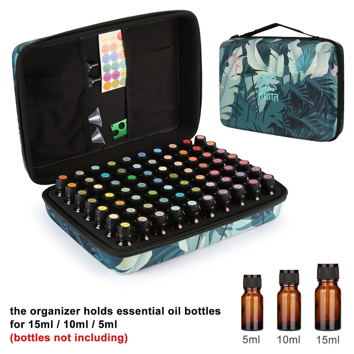 Shockproof Waterproof 70 Bottles EVA Essential Oil Storage