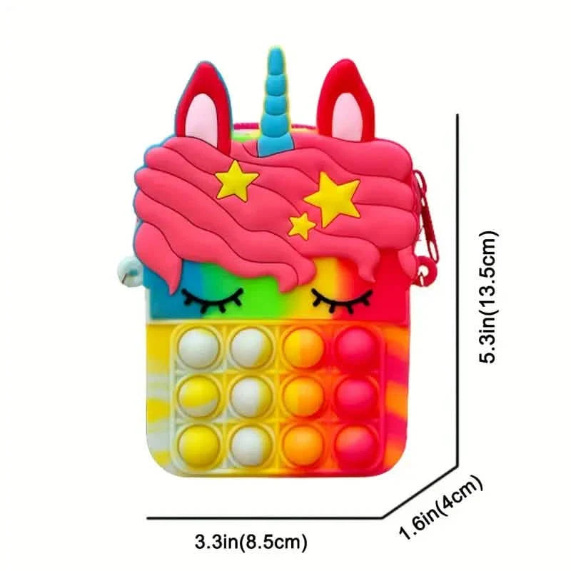 Shoulder Bag Fidget Toys Pop Fidget Backpack Toy
