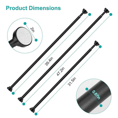 Shower Curtain Rod Adjustable Tension