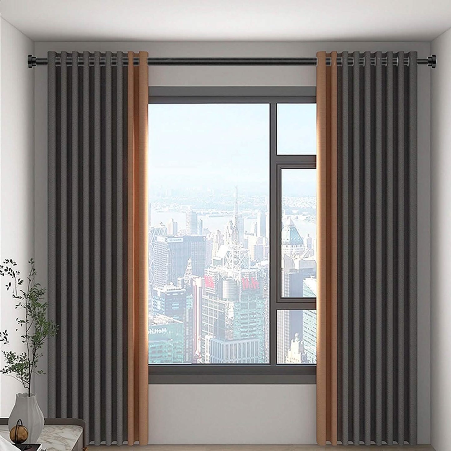 Shower Curtain Rod Adjustable Tension