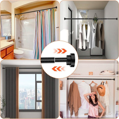 Shower Curtain Rod Adjustable Tension