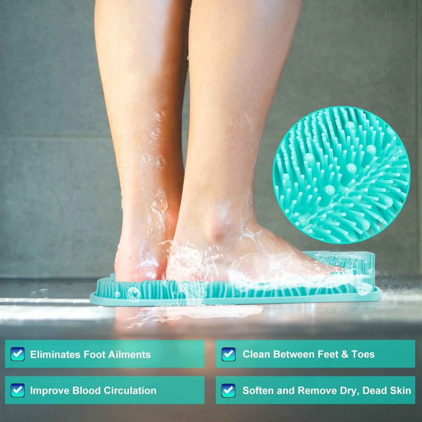 Shower Foot Scrubber Mat