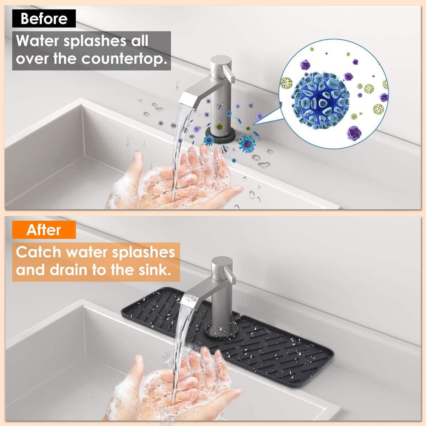 Silicon Faucet Kitchen Sink Mat