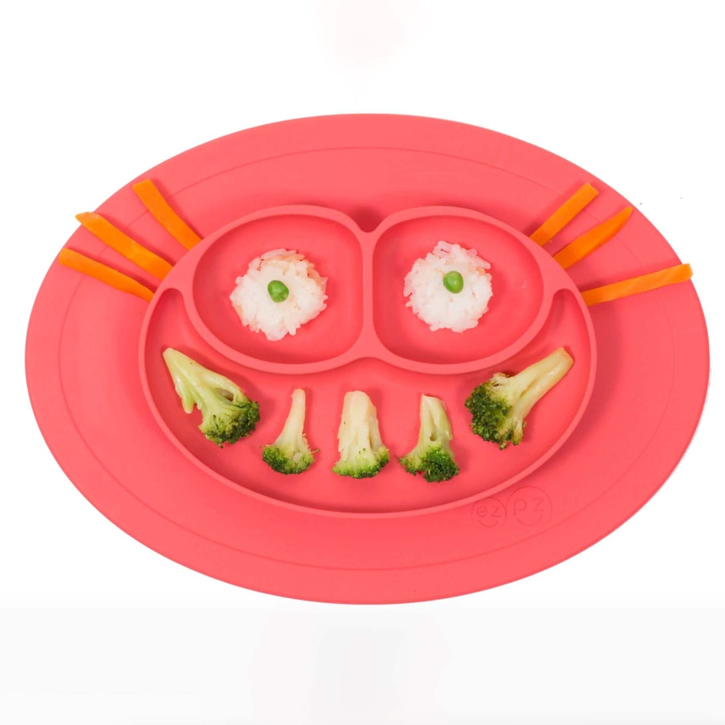Silicone Feeding Placemat and 3-Section Plate