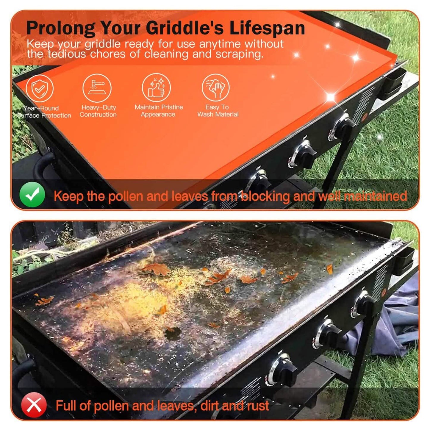 Silicone Griddle Mat Heavy Duty Food Grade Top Cover