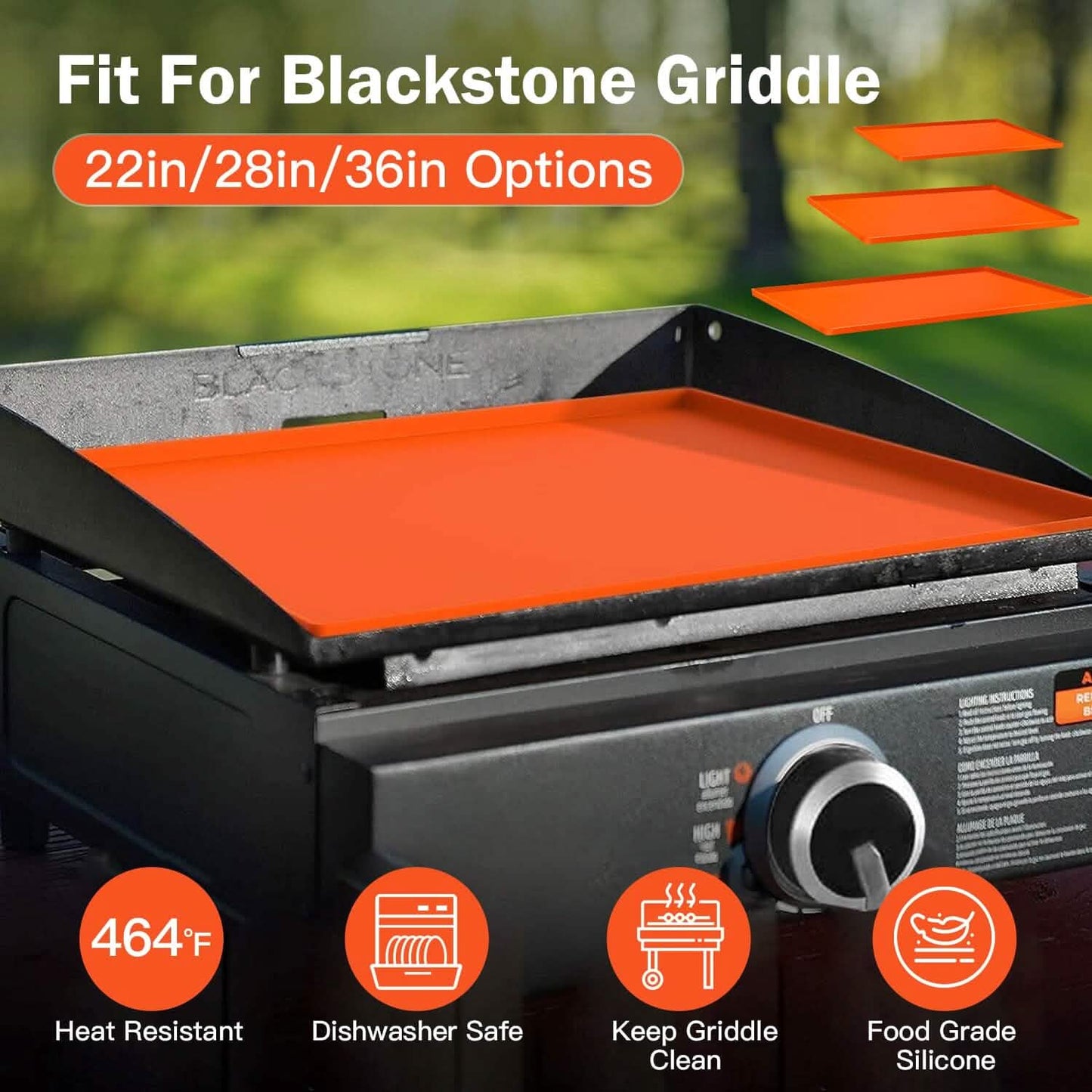 Silicone Griddle Mat Heavy Duty Food Grade Top Cover