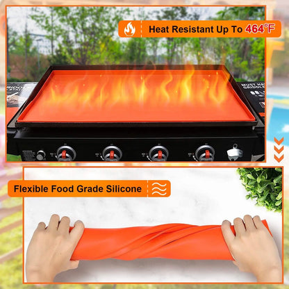 Silicone Griddle Mat Heavy Duty Food Grade Top Cover
