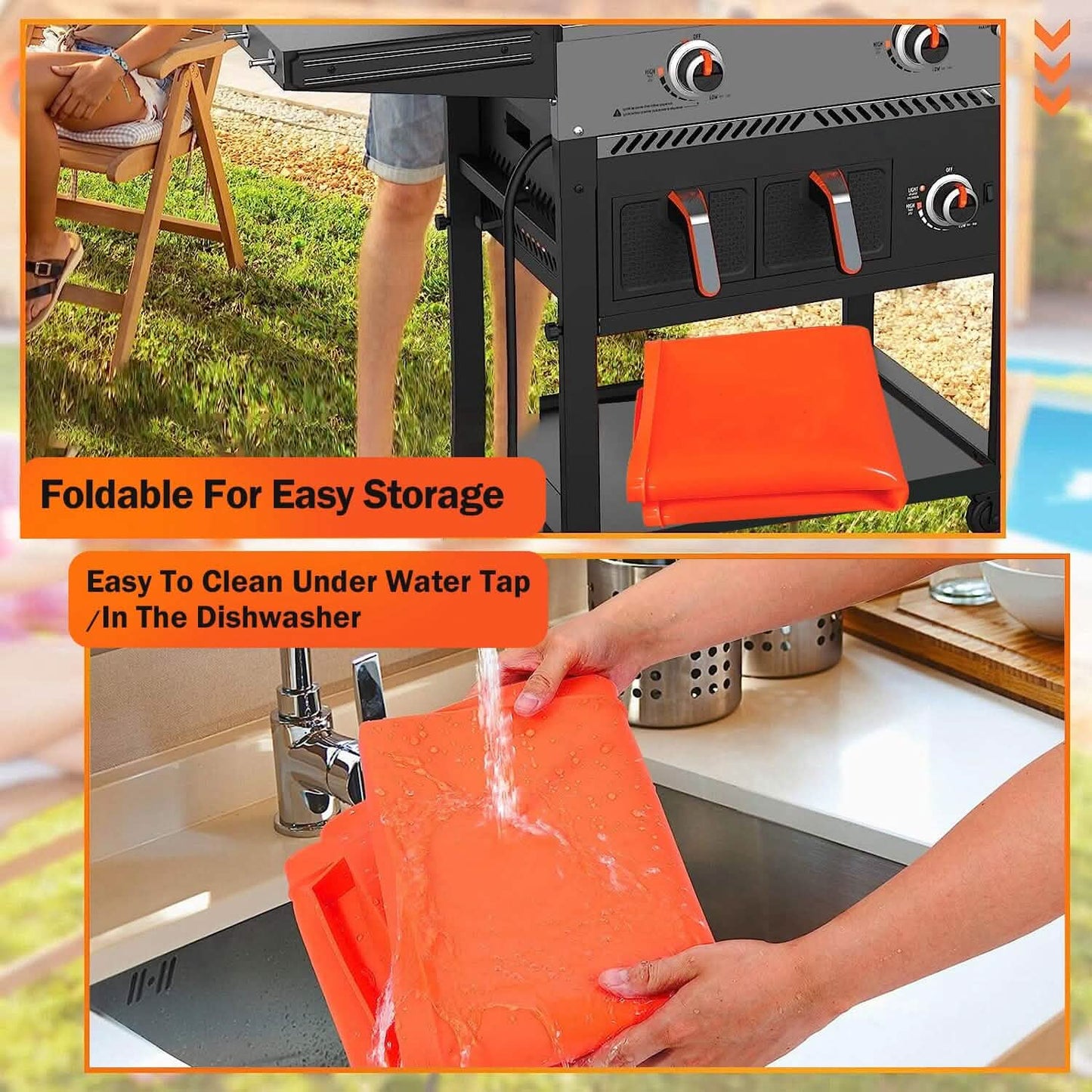 Silicone Griddle Mat Heavy Duty Food Grade Top Cover