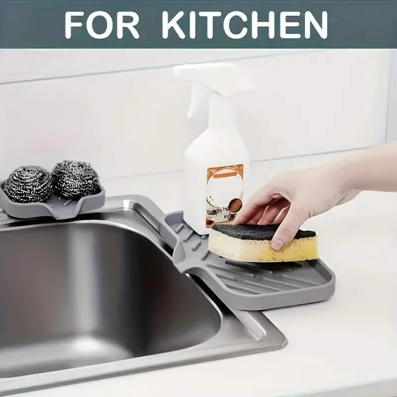 Silicone Sink Organizer Tray – Non-Food Contact Soap Holder