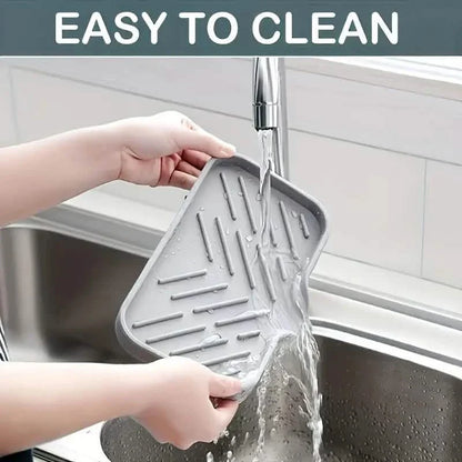 Silicone Sink Organizer Tray – Non-Food Contact Soap Holder