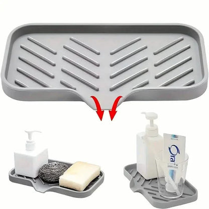 Silicone Sink Organizer Tray – Non-Food Contact Soap Holder