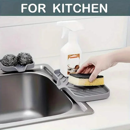 Silicone Sink Organizer Tray – Non-Food Contact Soap Holder