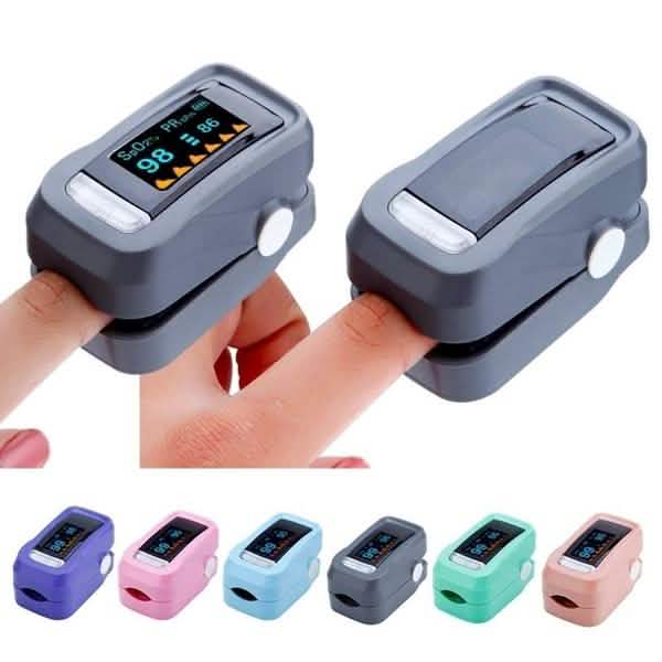 Simple Finger Pulse Oximeter Blood Pressure Monitor Heart Rate Portable