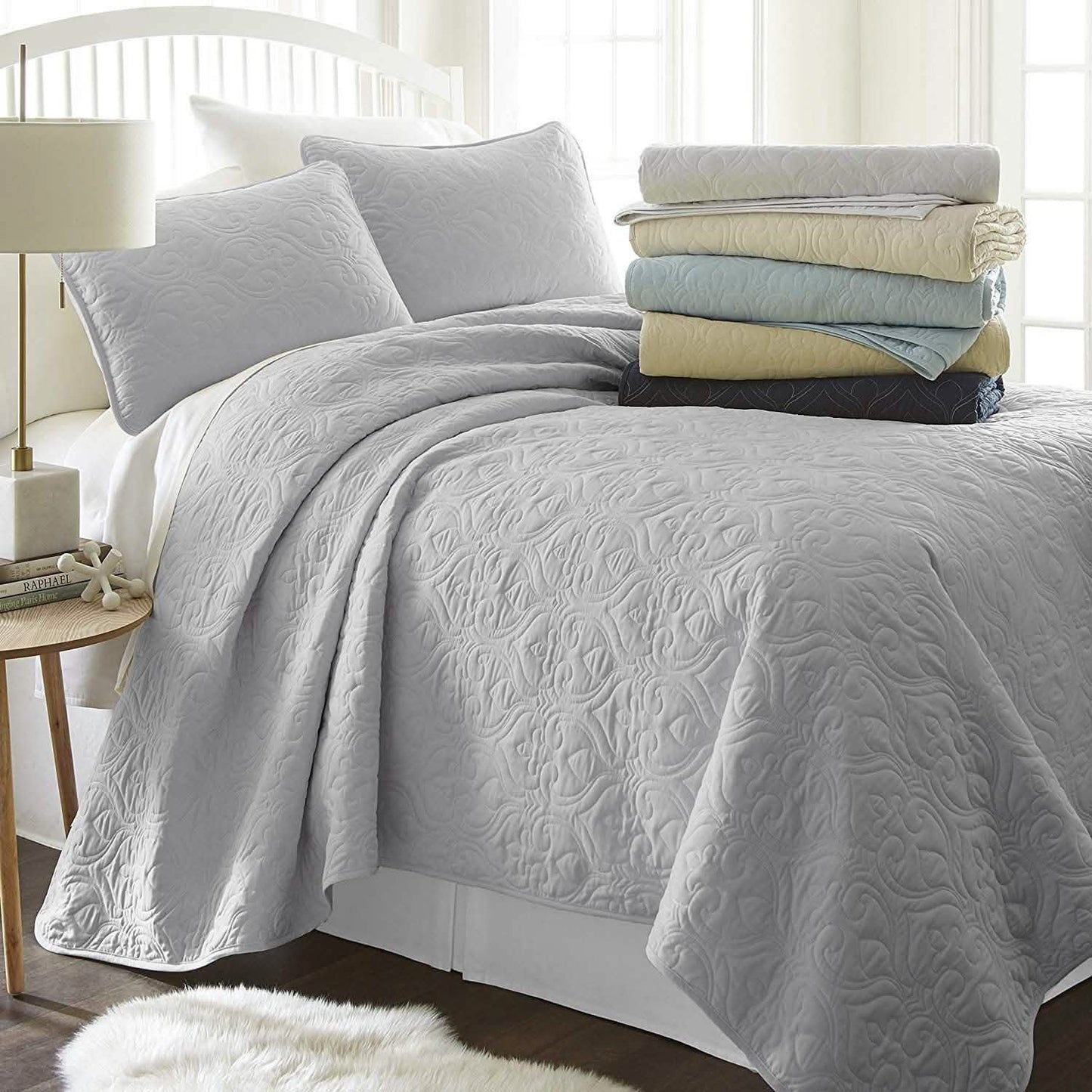 Simply Soft Quilted Coverlet Set - Assorted Styles