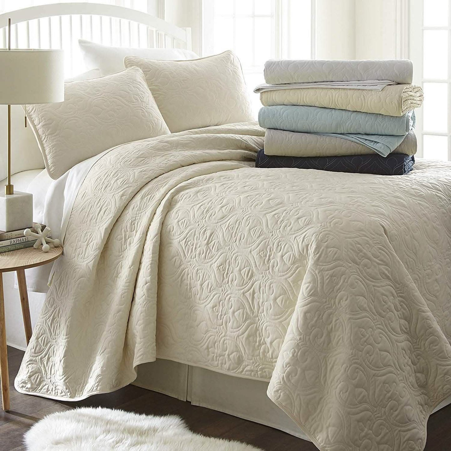 Simply Soft Quilted Coverlet Set - Assorted Styles
