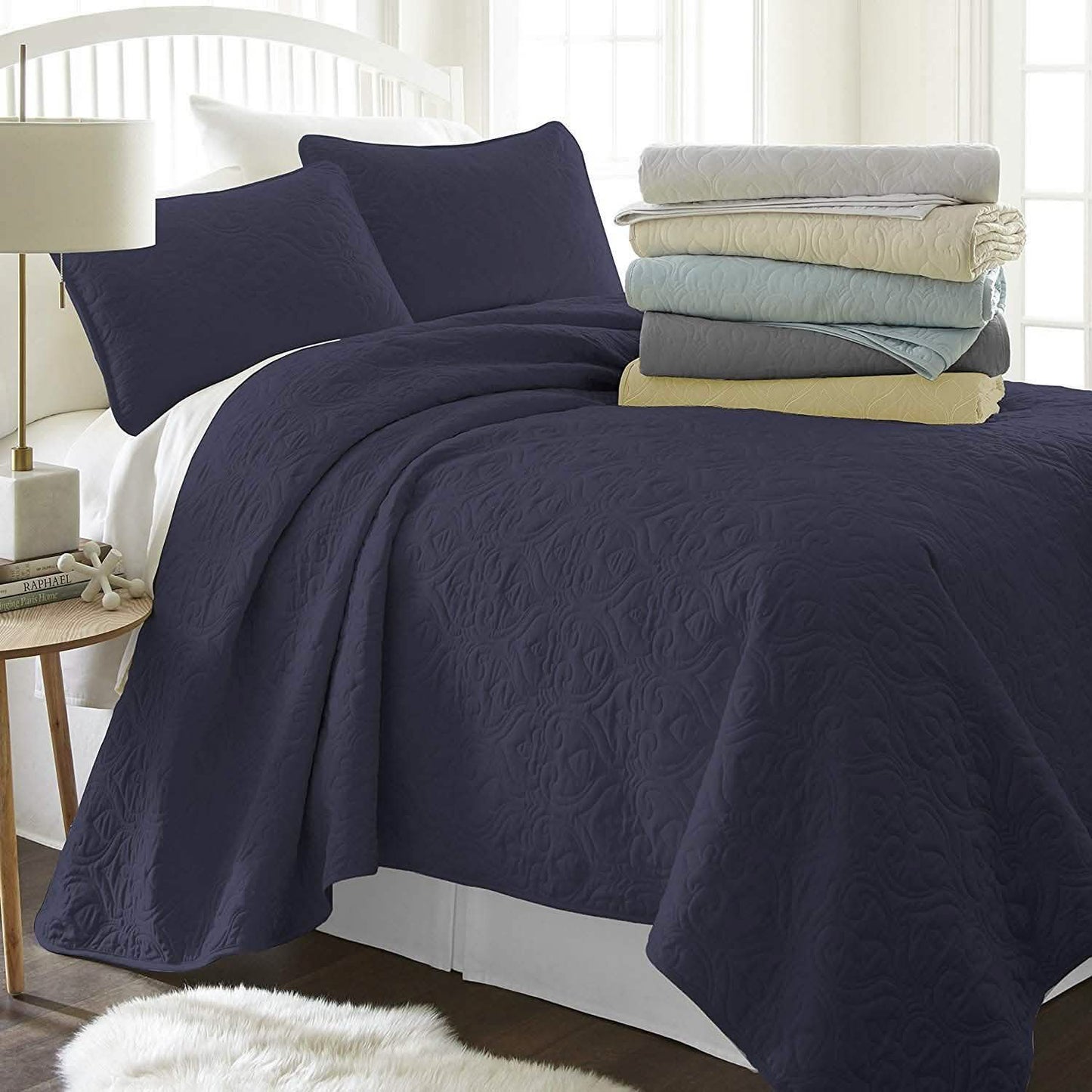 Simply Soft Quilted Coverlet Set - Assorted Styles
