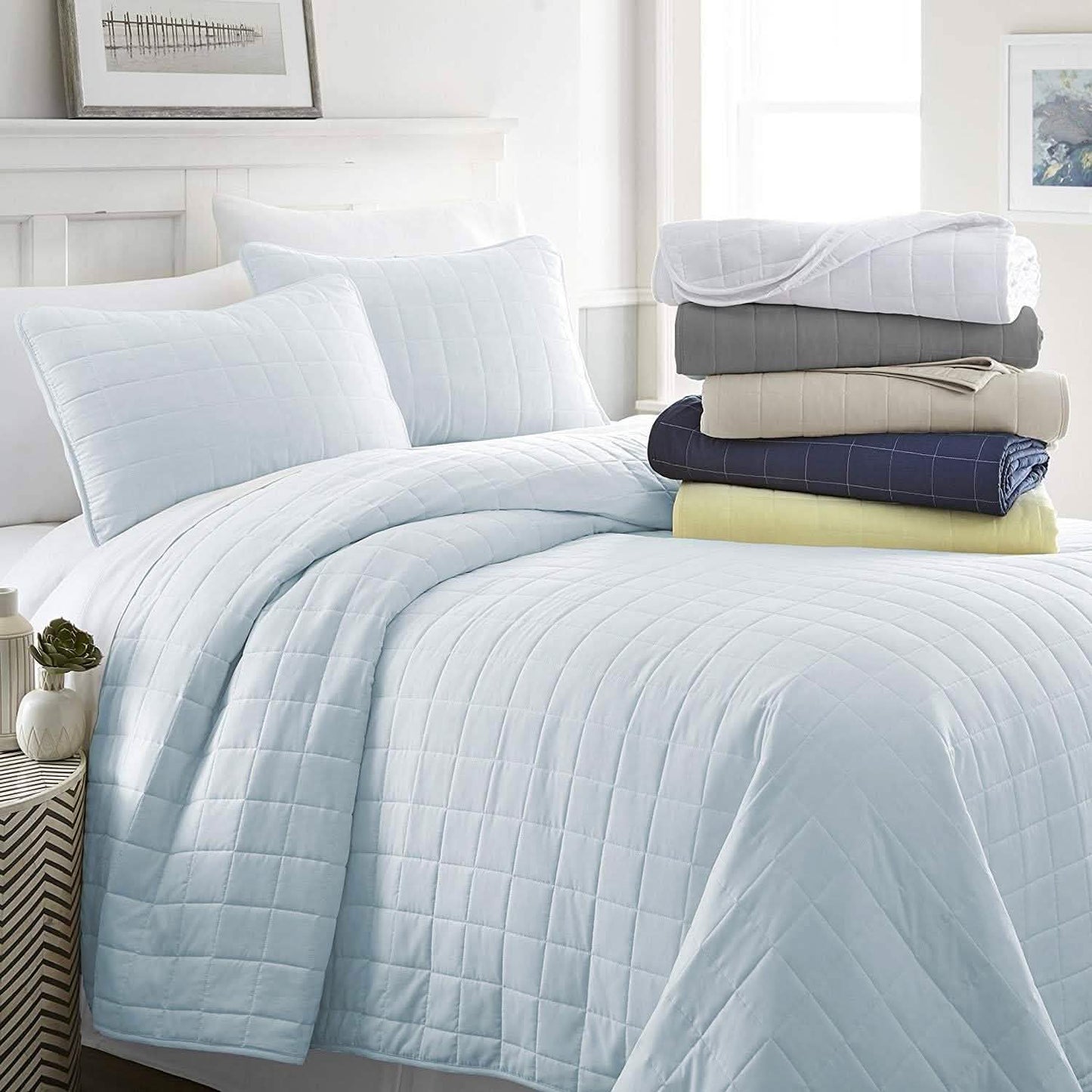 Simply Soft Quilted Coverlet Set - Assorted Styles