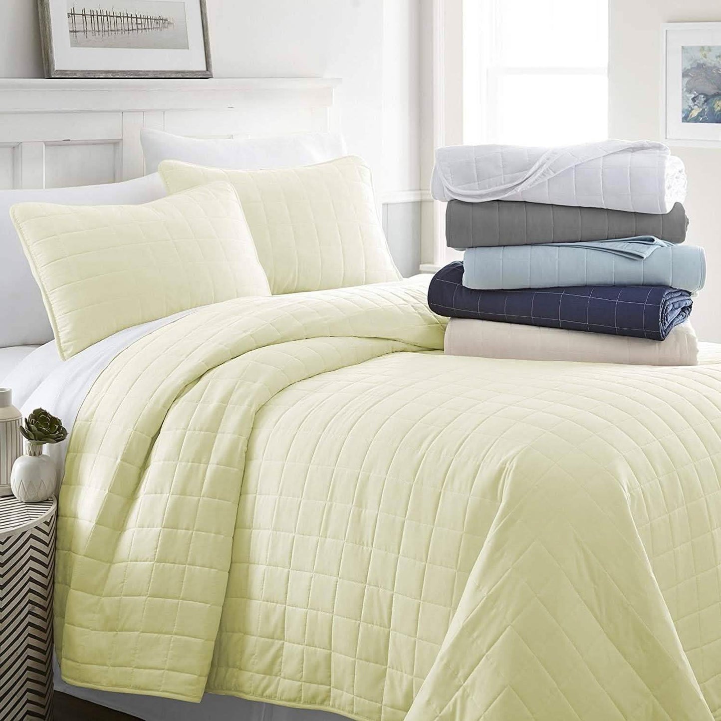Simply Soft Quilted Coverlet Set - Assorted Styles