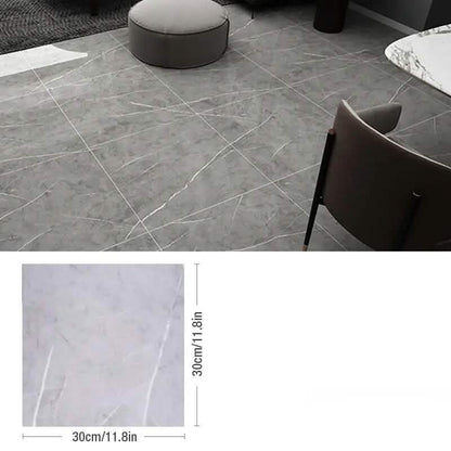 Simulated Thick Marble Tile Floor Self-adhesive Sticker