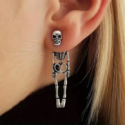Skeleton Design Dangle Earrings