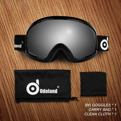 Ski Goggles Double Lens Anti-Fog Winter Windproof