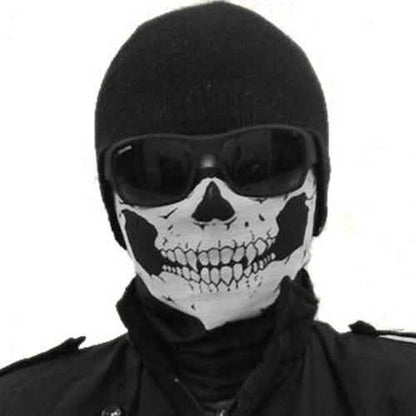 Skull Face Bandana Mask and Neck Gaiter
