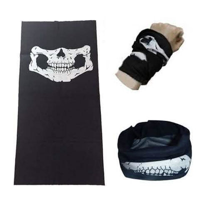 Skull Face Bandana Mask and Neck Gaiter