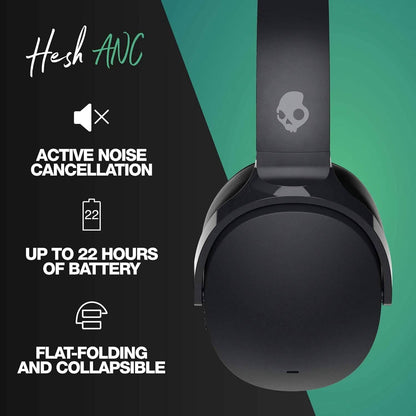 Skullcandy Hesh ANC Wireless Noise Cancelling Over-Ear Headphone - True Black  (Refurbished)