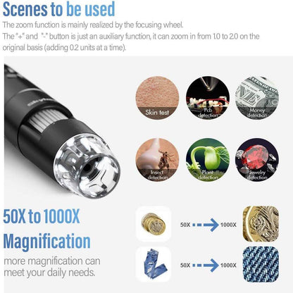 Skybasic 50X to 1000X WiFi Handheld Zoom Endoscopic Camera