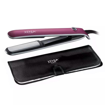 Sleek 1" Professional Ceramic Flat Iron with Protective Heat Station Mat