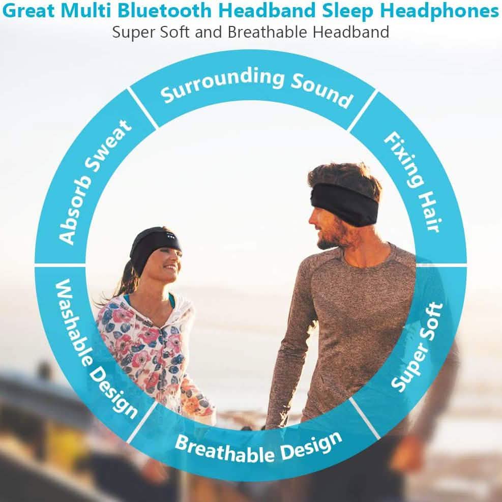 Sleep Headphones Bluetooth Headband