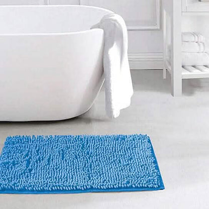 Slip-Resistant Shag Anna Chenille Soft Absorbent Bath Mat Bathroom Rug 17" x 24"