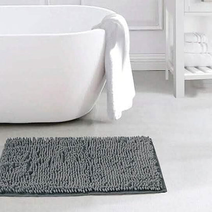 Slip-Resistant Shag Anna Chenille Soft Absorbent Bath Mat Bathroom Rug 17" x 24"