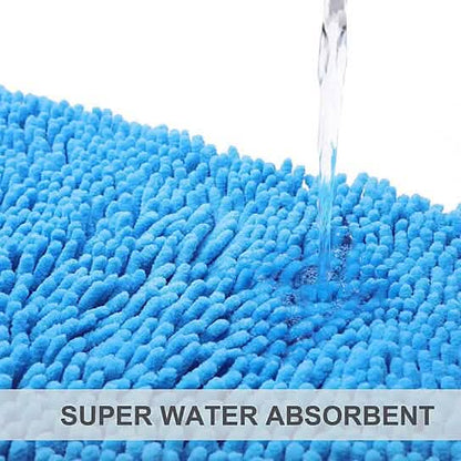 Slip-Resistant Shag Anna Chenille Soft Absorbent Bath Mat Bathroom Rug 17" x 24"