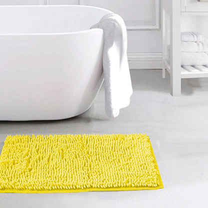 Slip-Resistant Shag Anna Chenille Soft Absorbent Bath Mat Bathroom Rug 17" x 24"