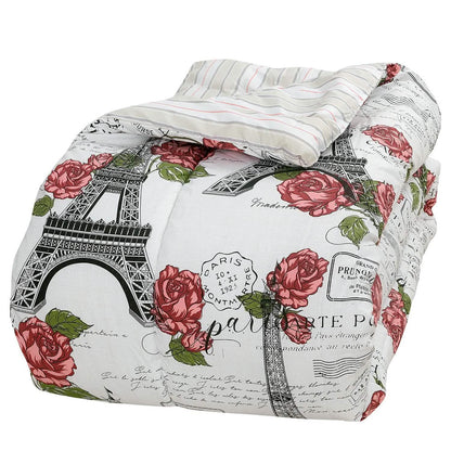Sloane Street Paris Rose Eiffel Tower Reversible Bed in a Bag