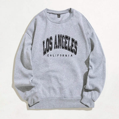 Slogan Graphic Thermal Lined Sweatshirt